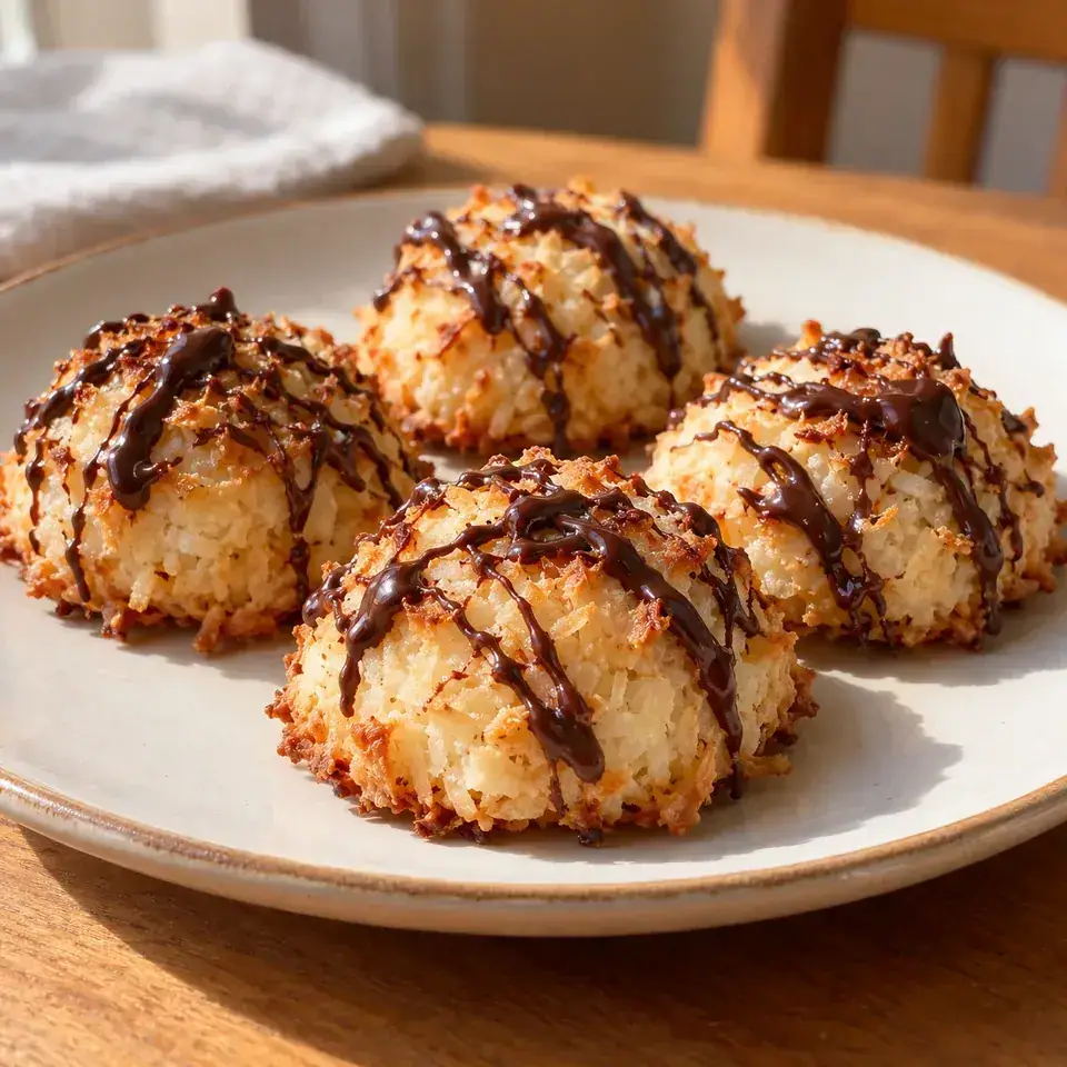Chocolate Glazed Orange Macaroons — serving inspiration
