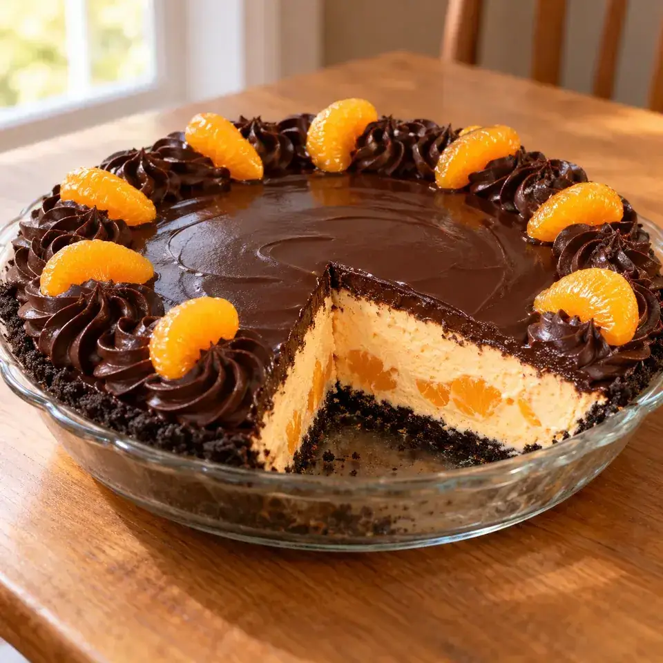 Chocolate Orange Pie — serving inspiration