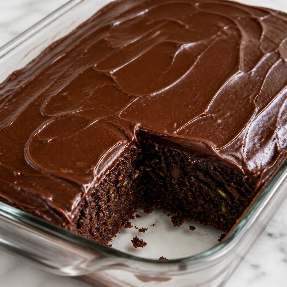 Chocolate Zucchini Cake — serving inspiration