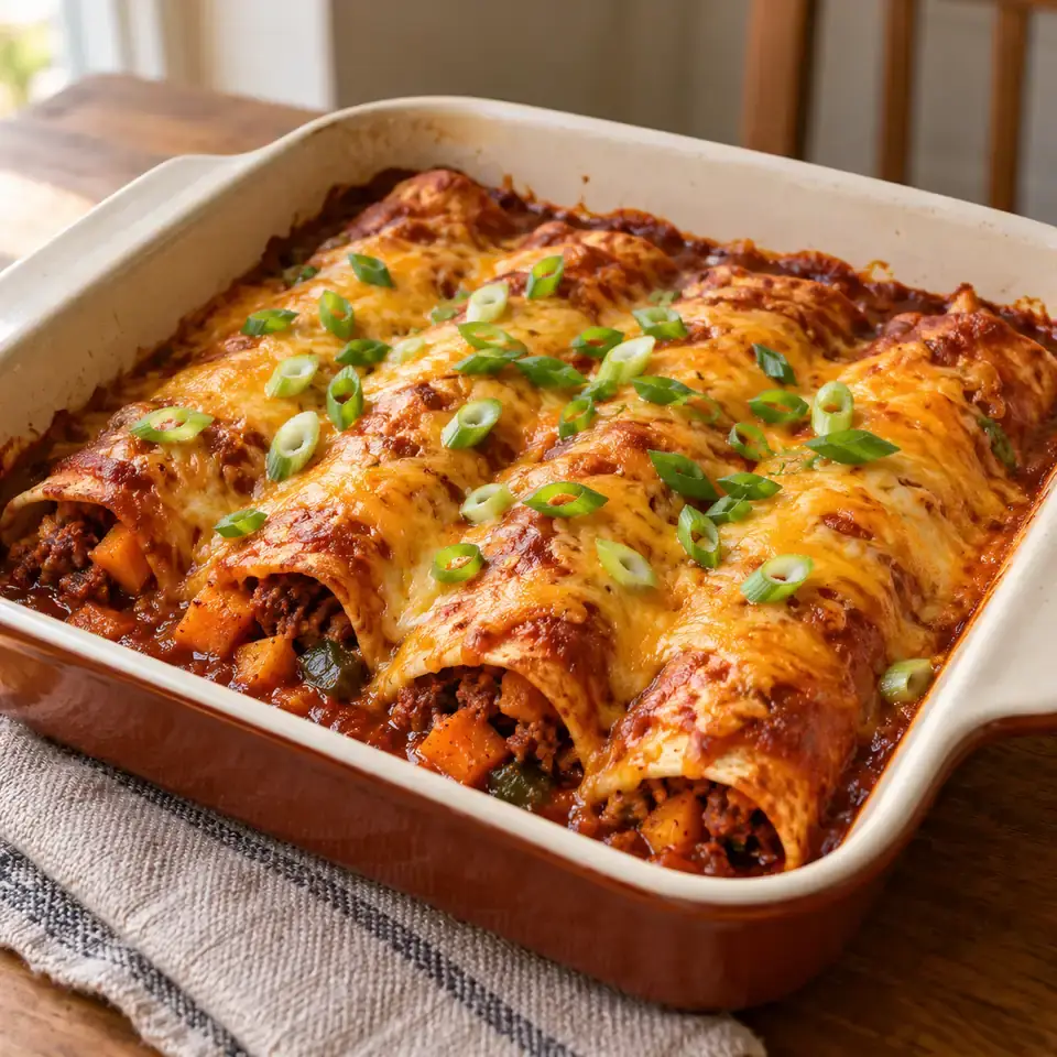 Chorizo and Sweet Potato Enchiladas — serving inspiration