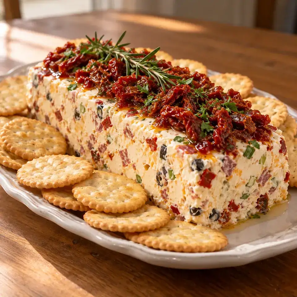 Christmas Appetiser: Italian Cheese Loaf — serving inspiration