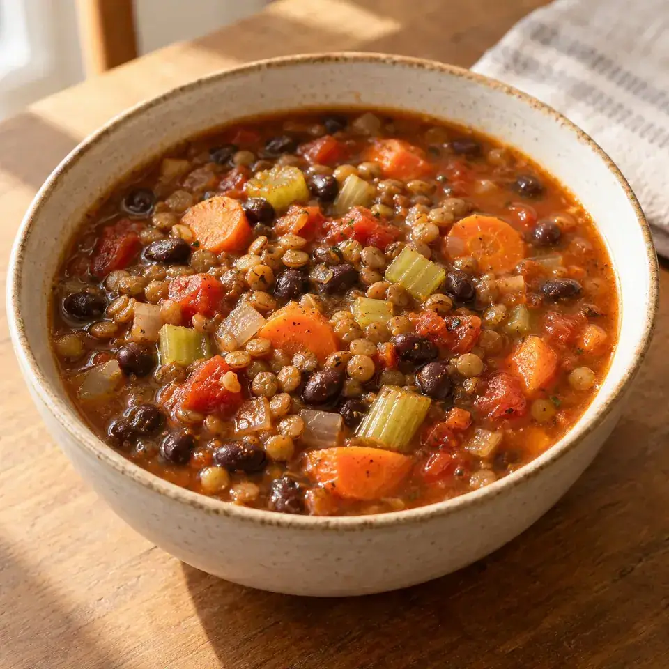 Chunky Lentil and Vegetable Soup — serving inspiration