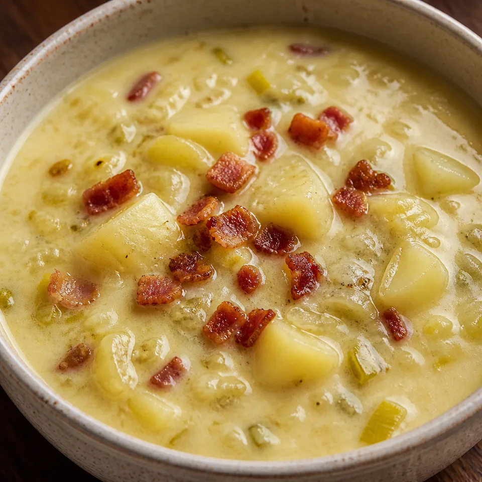 Chunky Potato Leek Soup — serving inspiration