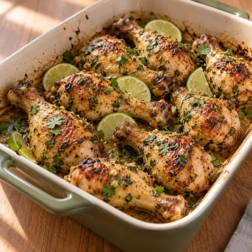 Cilantro Lime Chicken Drumsticks — serving inspiration