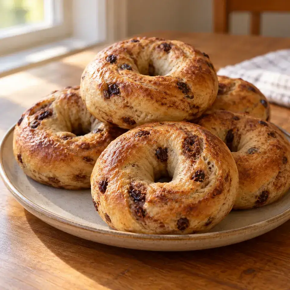 Cinnamon Raisin Bagels — serving inspiration