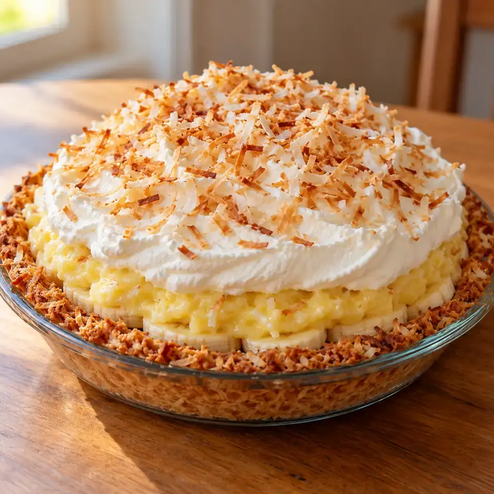 Coconut Banana Cream Pie — serving inspiration