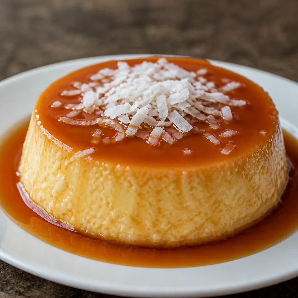 Coconut Flan Recipe (Flan de Coco) — serving inspiration