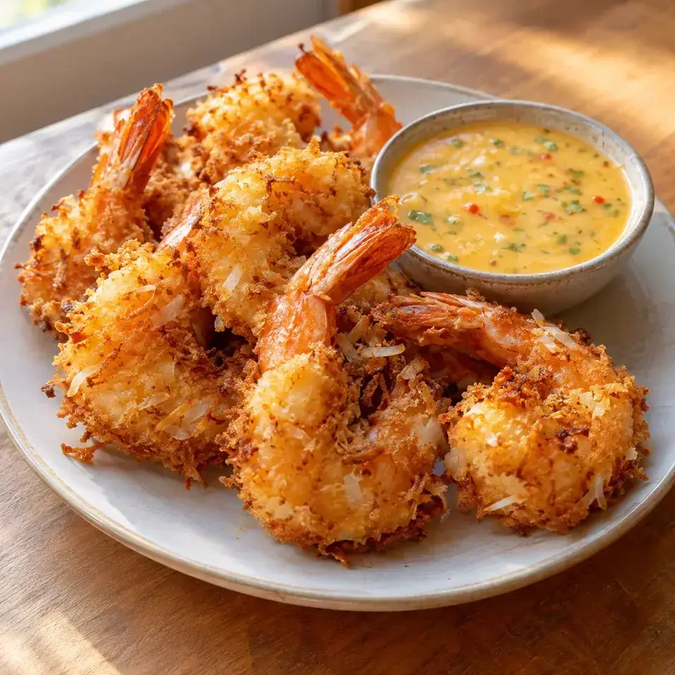 Coconut Shrimp / Prawns with Spicy THAI Mango Sauce — serving inspiration