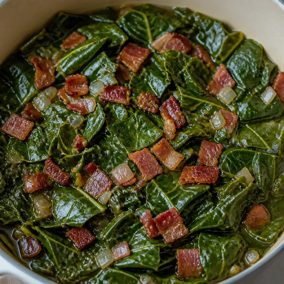 Collard Greens with Bacon — serving inspiration