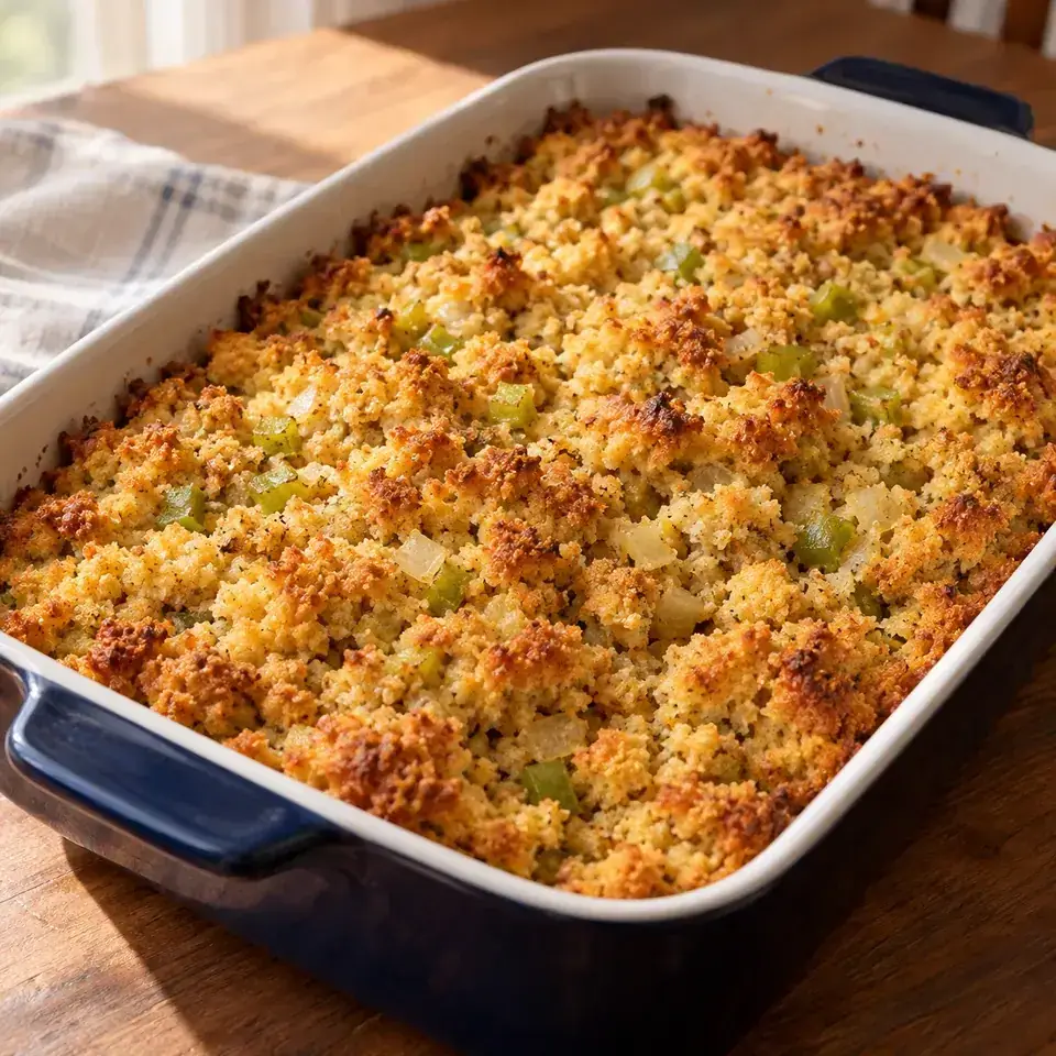 Cornbread Dressing — serving inspiration