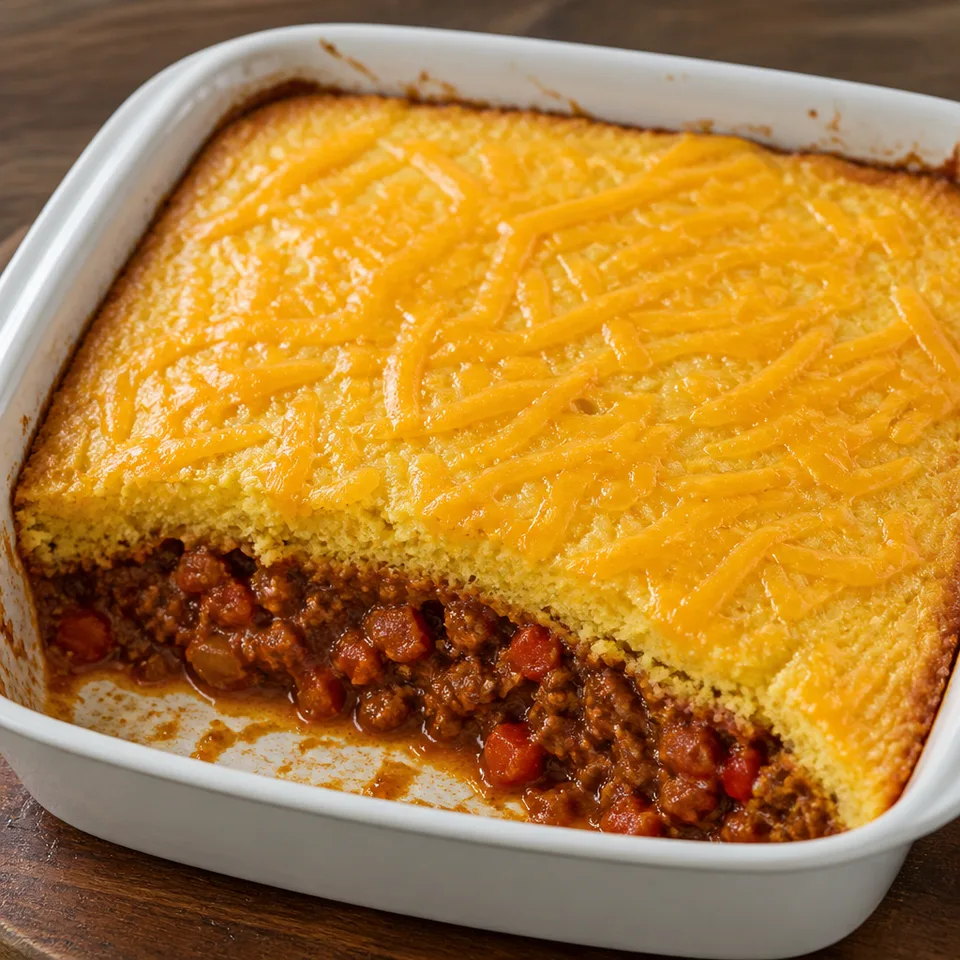 Cornbread Sloppy Joe Casserole — serving inspiration