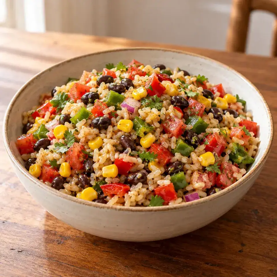 Cowboy Rice Salad — serving inspiration