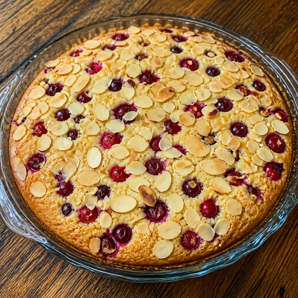Cranberry Almond Cake — serving inspiration
