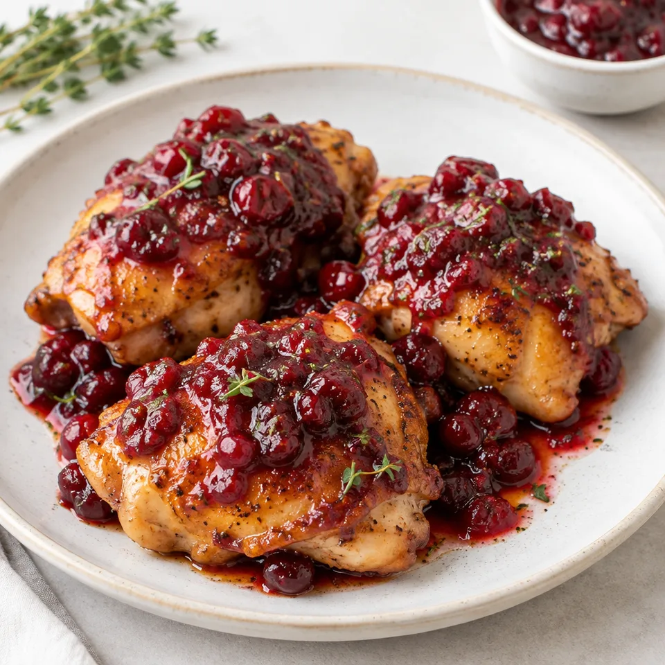 Cranberry Chicken — serving inspiration