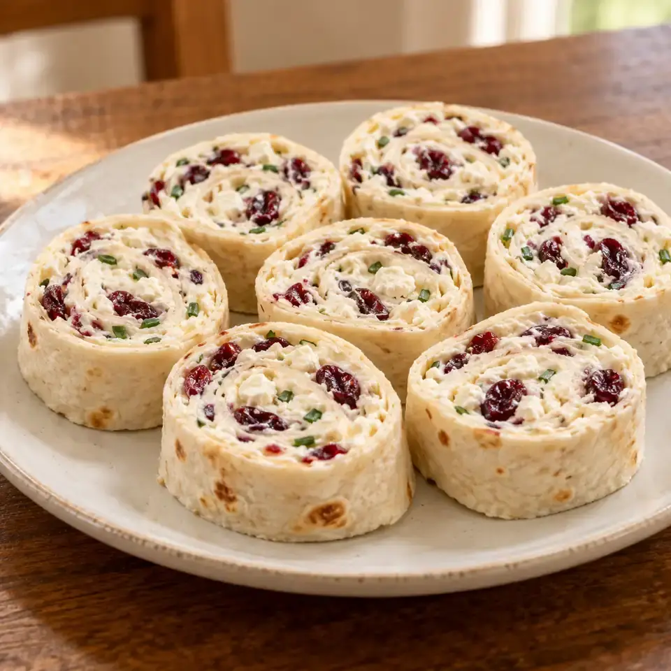 Cranberry Feta Pinwheels — serving inspiration