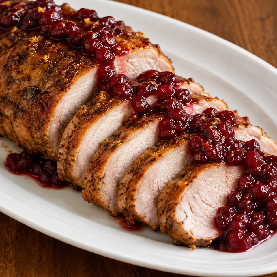 Cranberry Pork Roast — serving inspiration