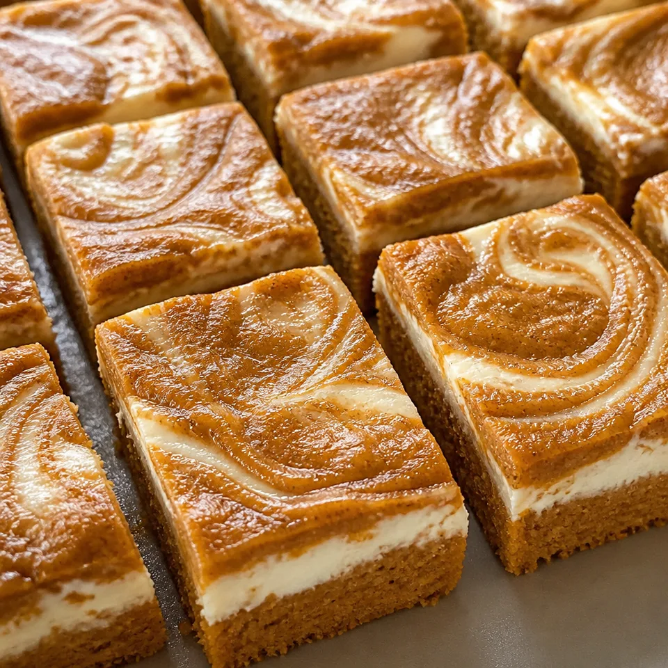 Cream Cheese and Pumpkin Roll Bars Recipe — serving inspiration