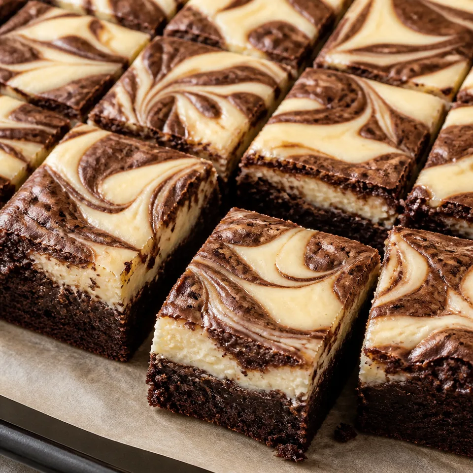 Cream Cheese Brownies (Cheesecake Brownies) — serving inspiration