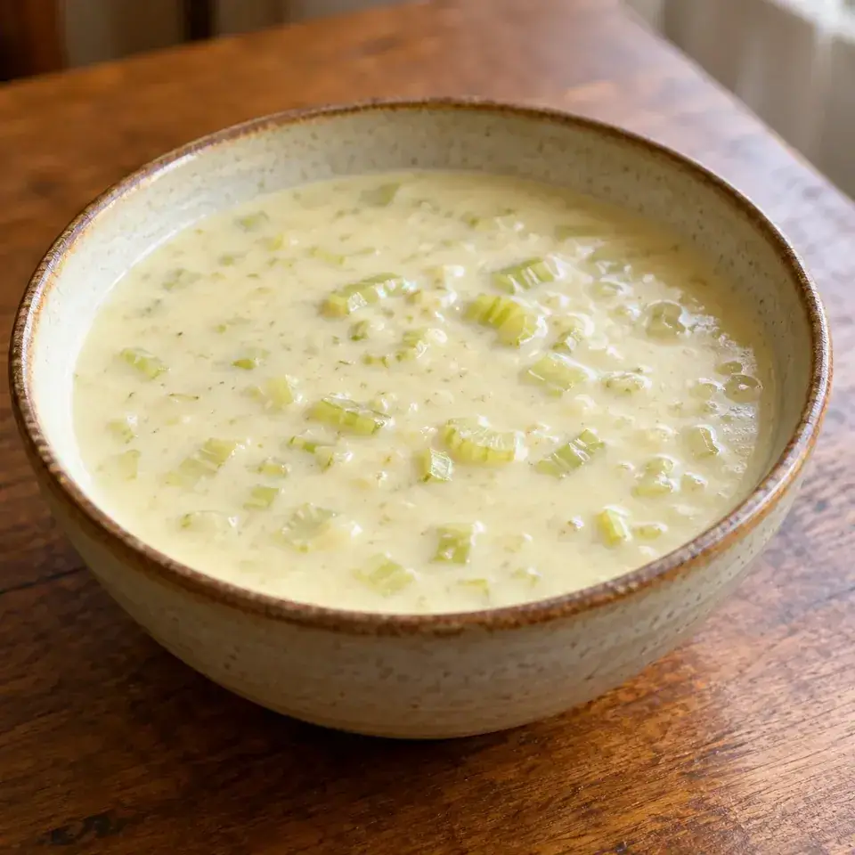 Cream of Celery Soup — serving inspiration