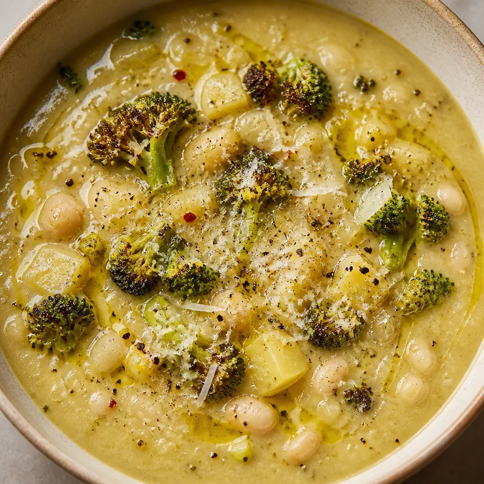 Creamy Caramelized Broccoli Soup — serving inspiration