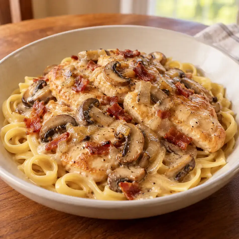 Creamy Chicken and Mushrooms — serving inspiration