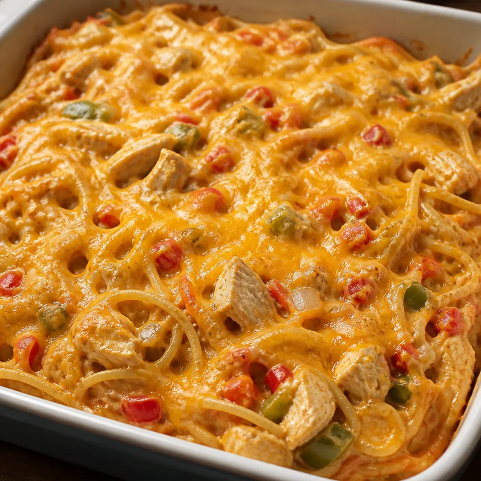 Creamy Chicken Spaghetti Bake — serving inspiration