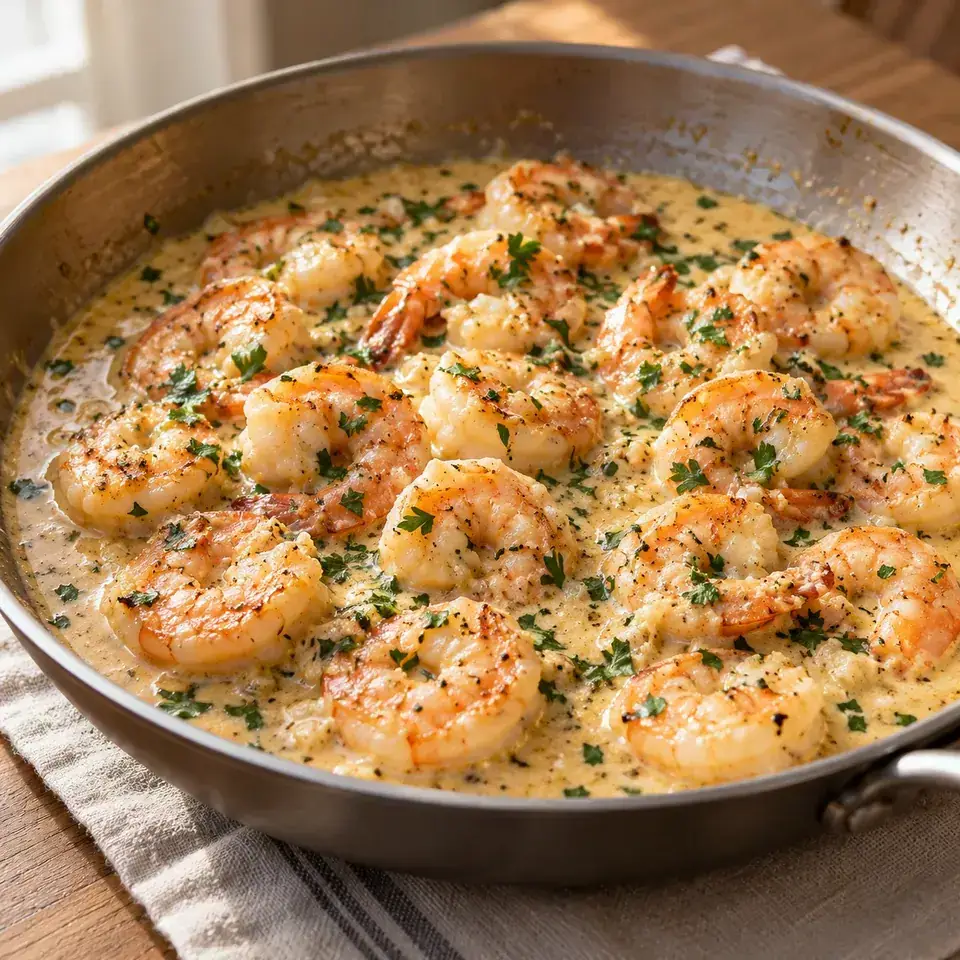 Creamy Garlic Prawns (Shrimp) — serving inspiration