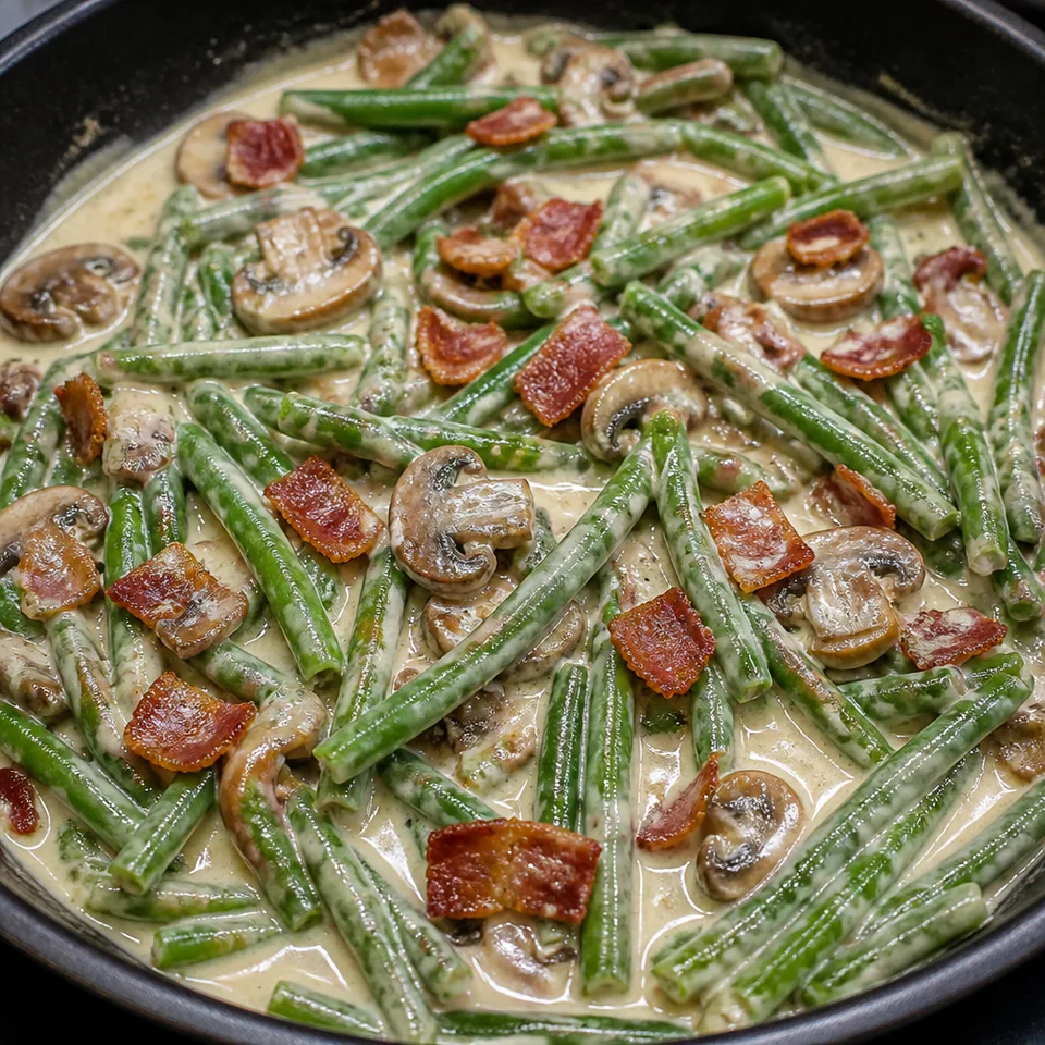 Creamy Green Beans — serving inspiration