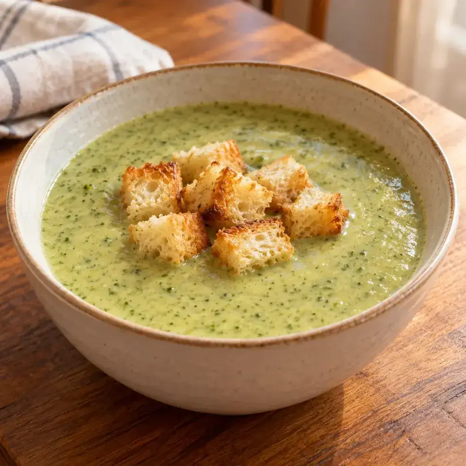 Creamy Healthy Broccoli Soup — serving inspiration