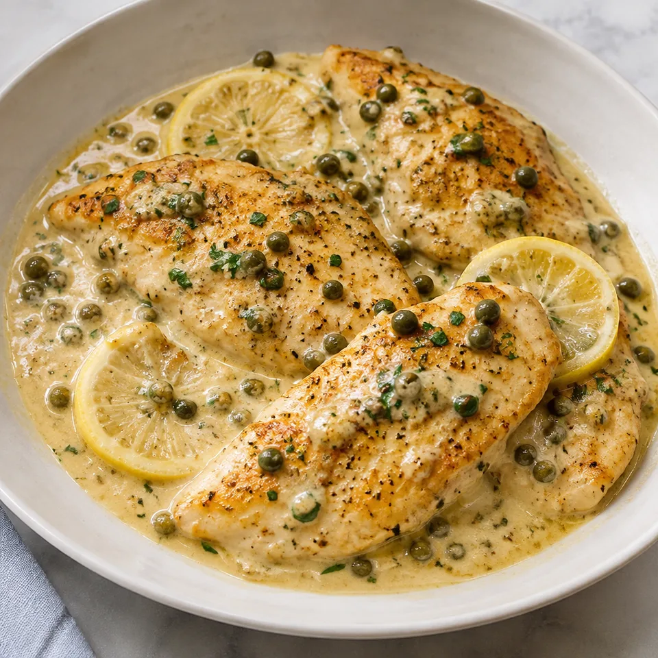 Creamy Lemon Chicken Piccata — serving inspiration