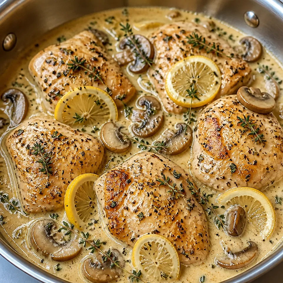 Creamy Lemon Thyme Chicken — serving inspiration