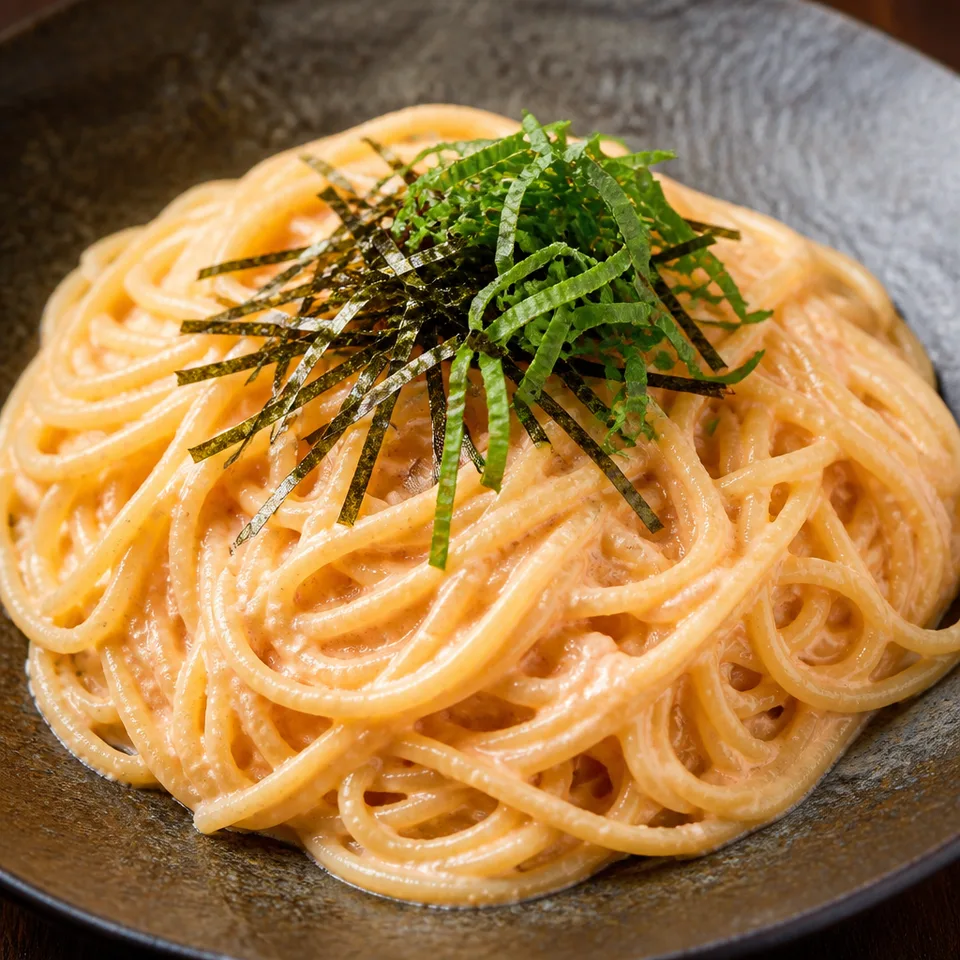 Creamy Mentaiko Pasta — serving inspiration
