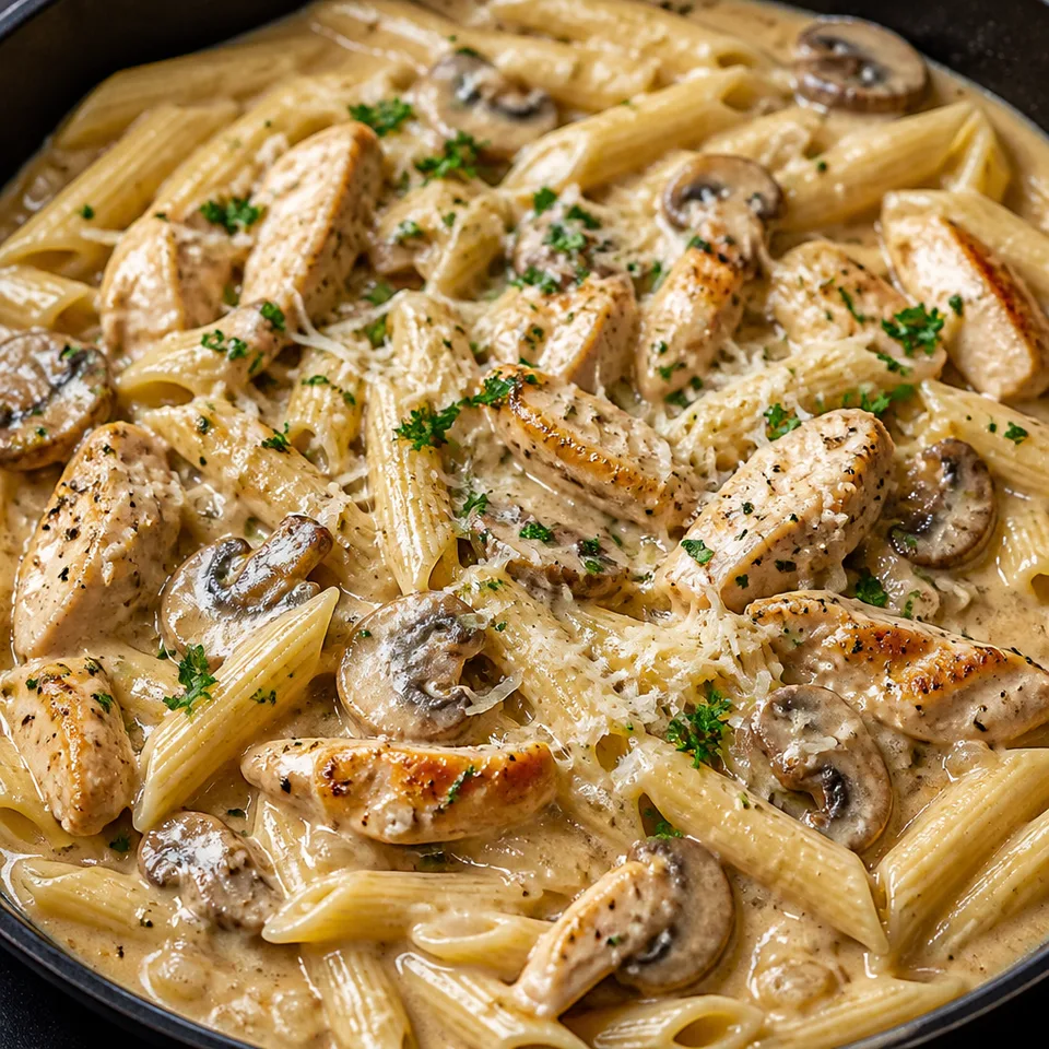 Creamy Mushroom Chicken Pasta (One Pot) — serving inspiration