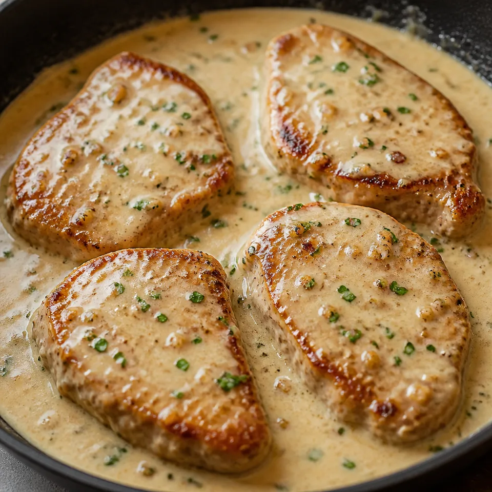 Creamy Parmesan Pork Chops — serving inspiration
