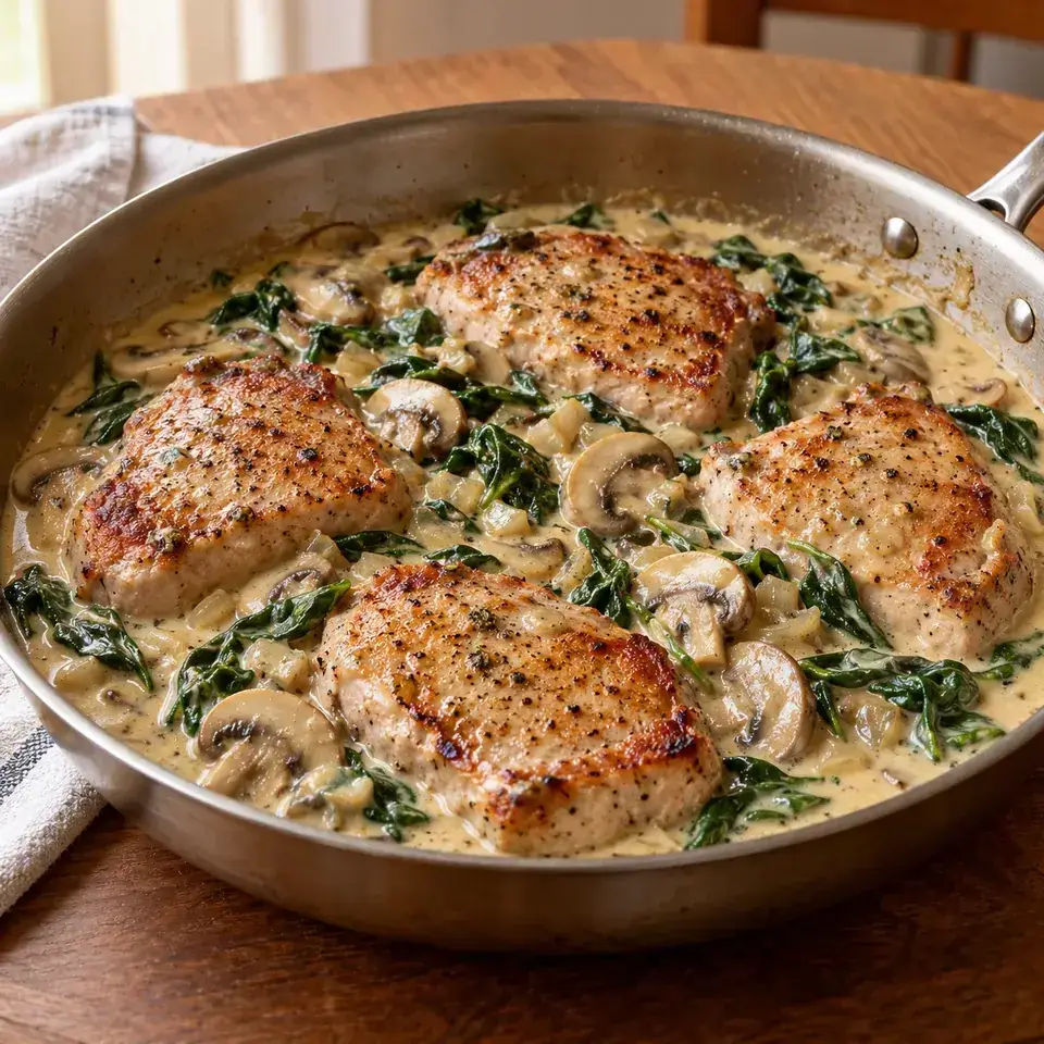 Creamy Pork Chops — serving inspiration