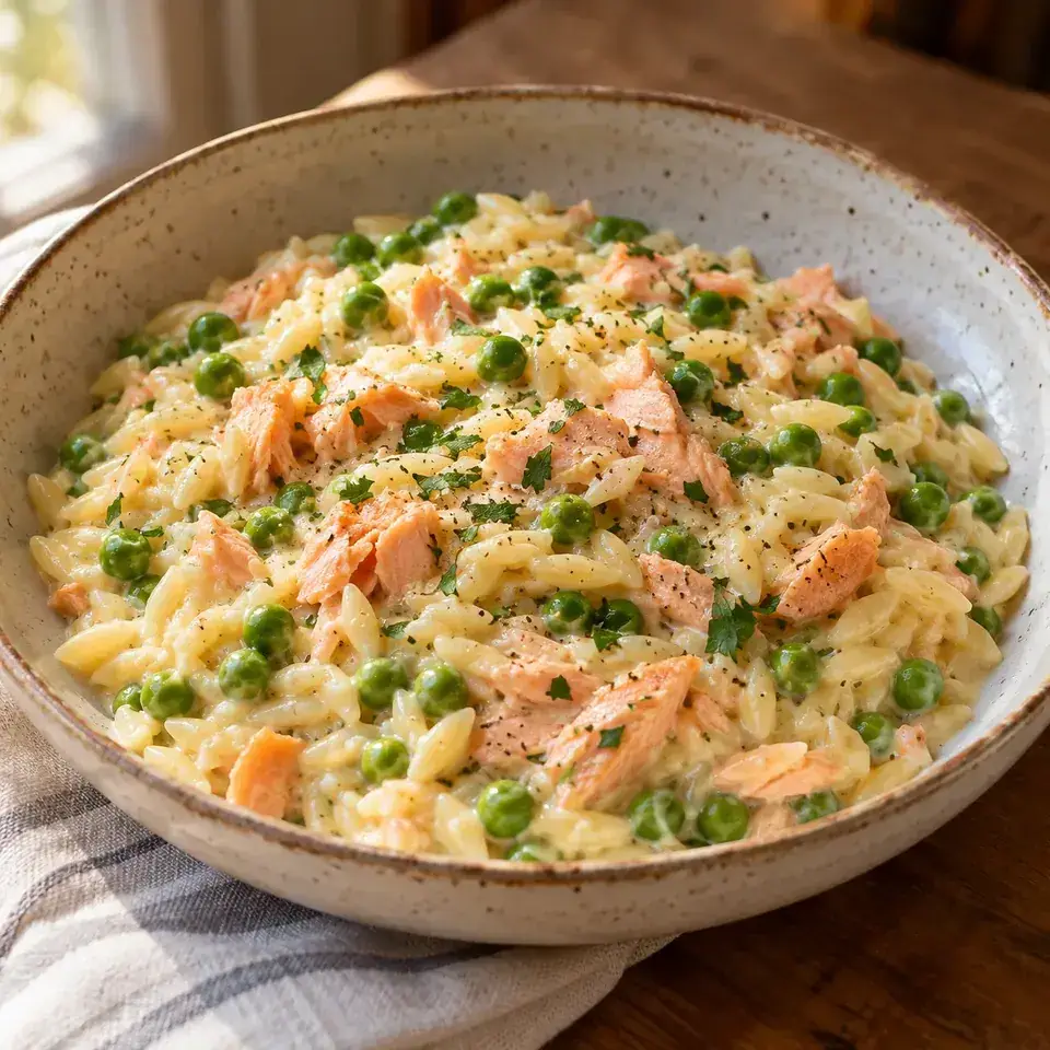 Creamy Salmon Risoni / Orzo — serving inspiration