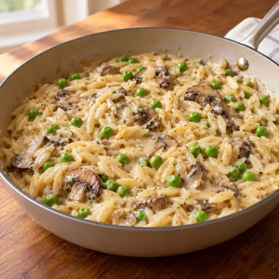 Creamy Stovetop Mushroom Orzo — serving inspiration