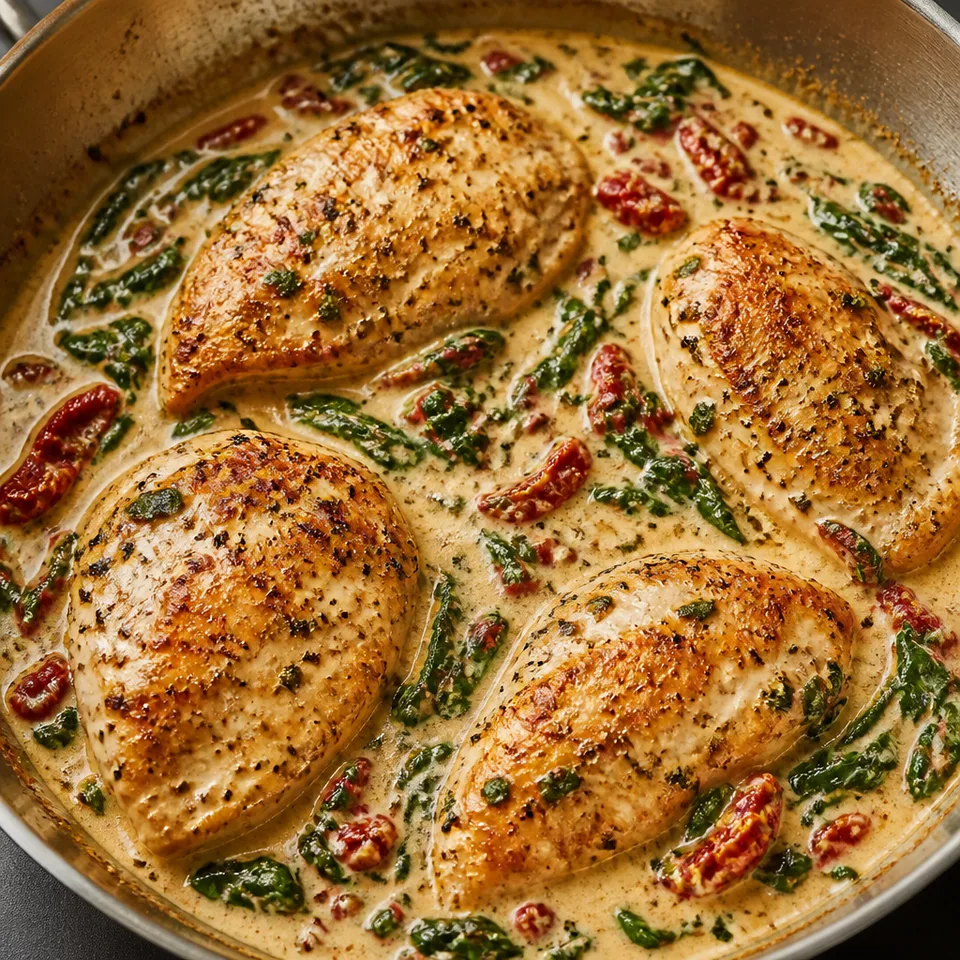 Creamy Sun Dried Tomato Chicken Recipe — serving inspiration