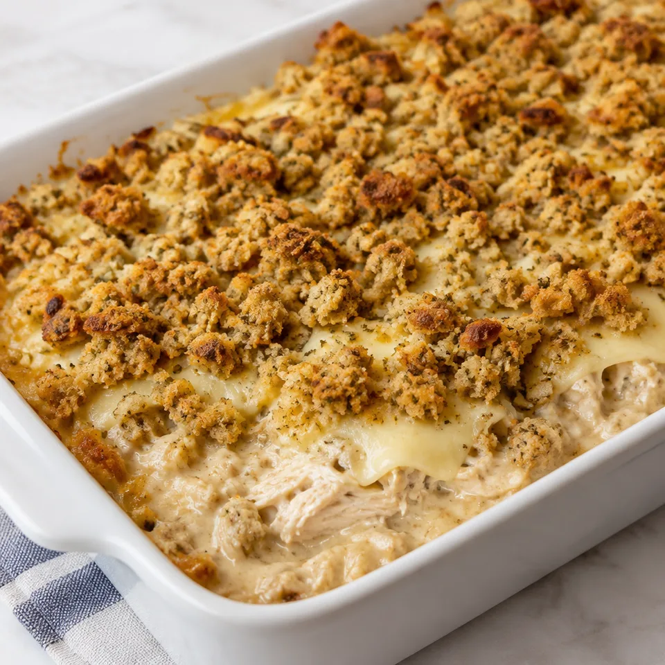 Creamy Swiss Chicken Casserole — serving inspiration