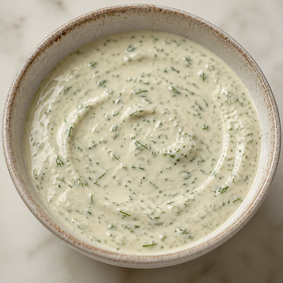 Creamy Tahini Dill Dressing — serving inspiration