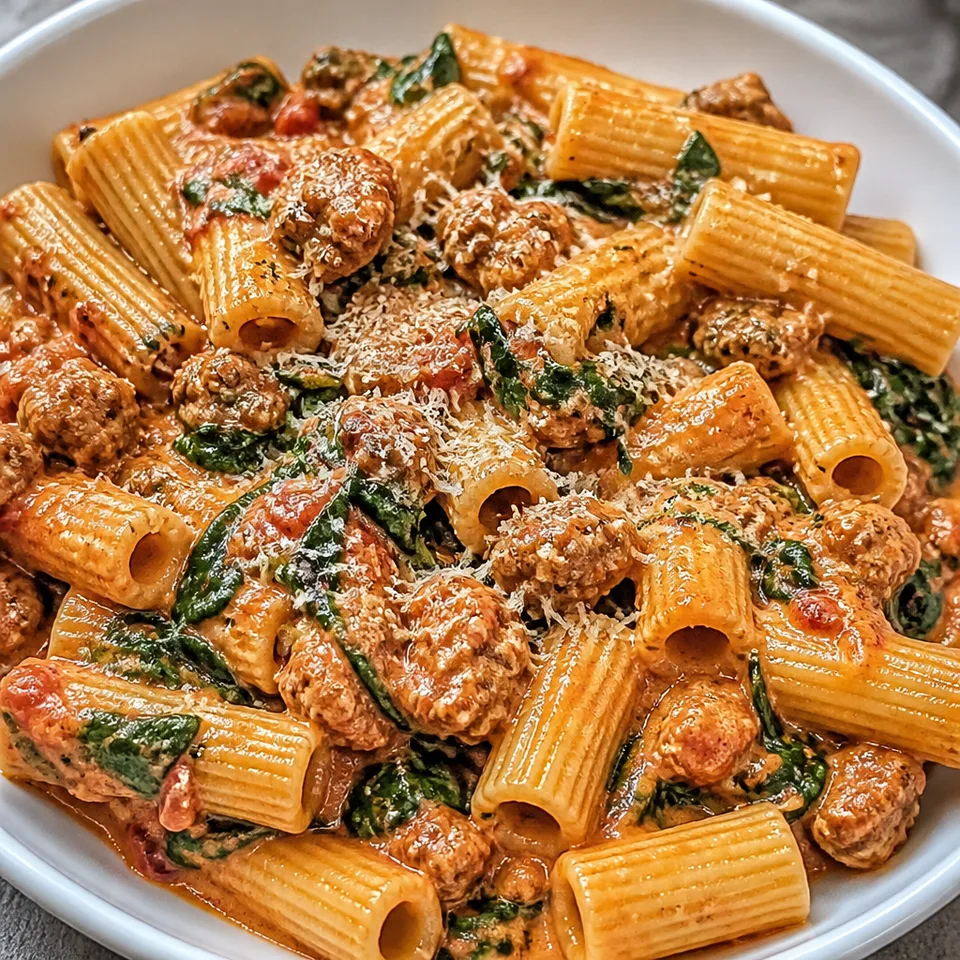 Creamy Tuscan Sausage Pasta — serving inspiration
