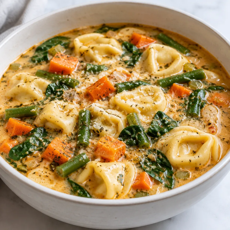 Creamy Vegetable Tortellini Soup — serving inspiration