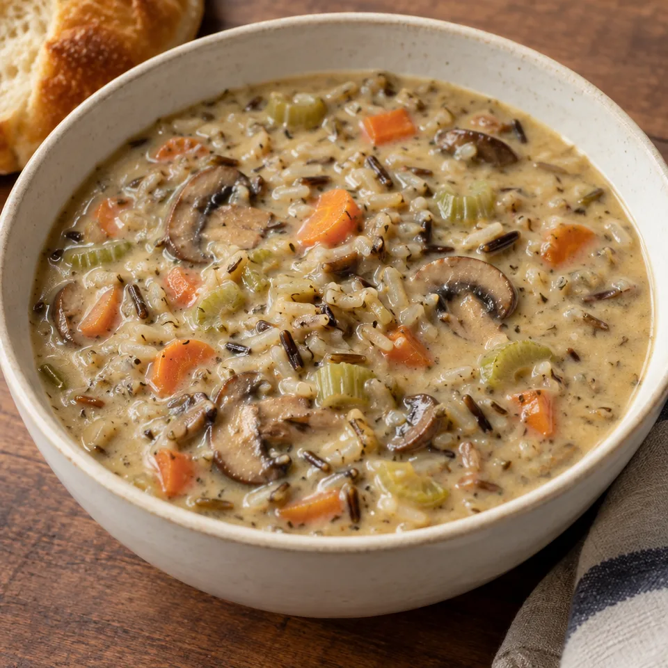 Creamy Vegetable Wild Rice Soup — serving inspiration