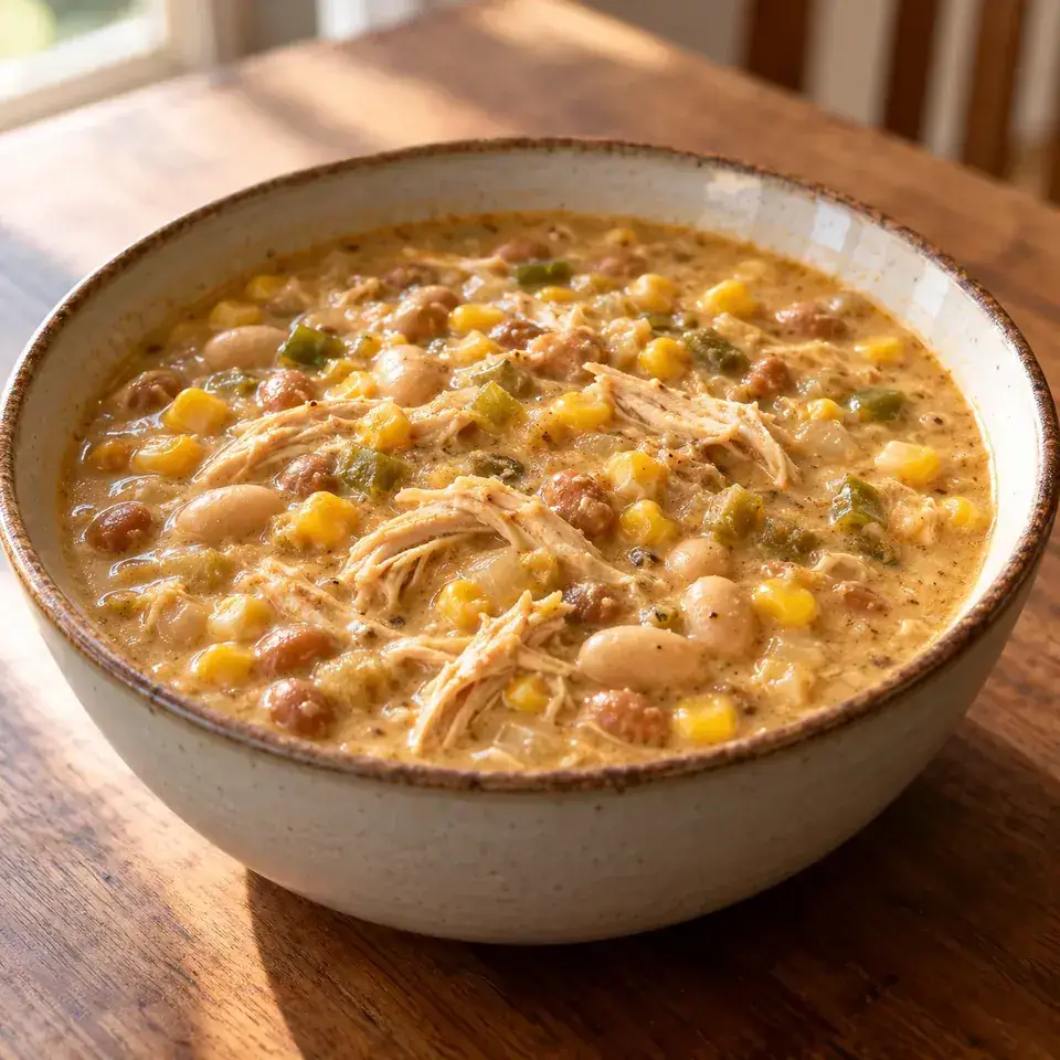 Creamy White Chicken Chili — serving inspiration