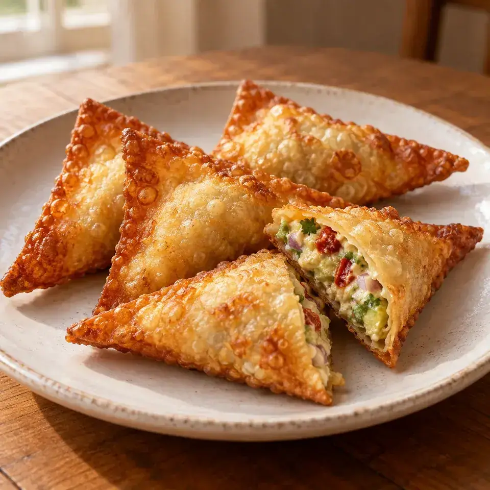 Crispy Avocado Wontons — serving inspiration