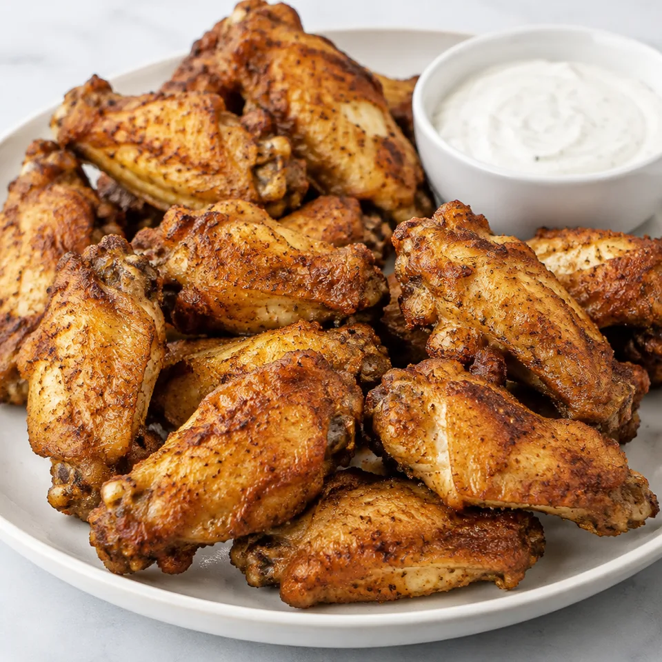Crispy Baked Chicken Wings — serving inspiration