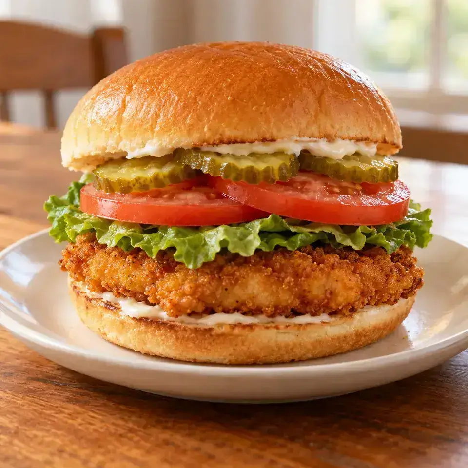 Crispy chicken sandwiches — serving inspiration