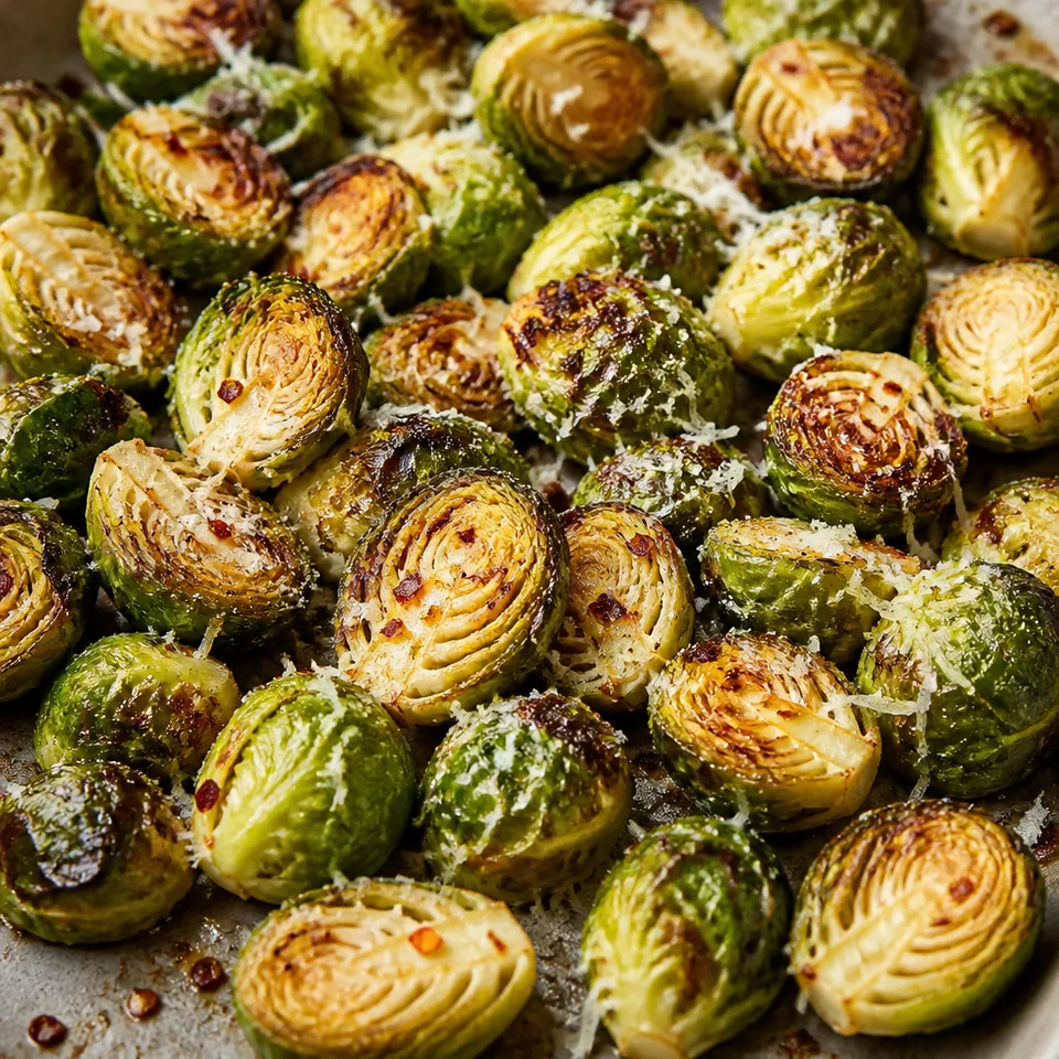 Crispy Oven Roasted Brussels Sprouts — serving inspiration