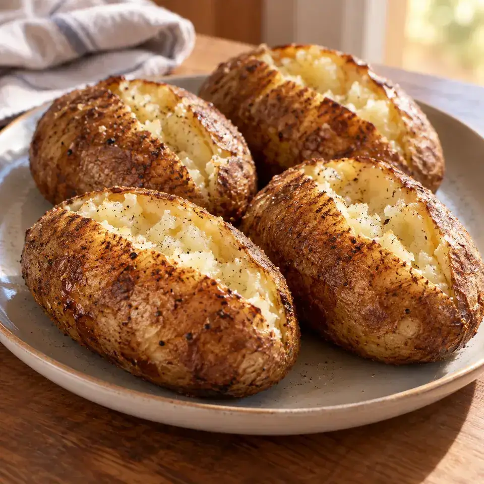Crock Pot Baked Potatoes — serving inspiration