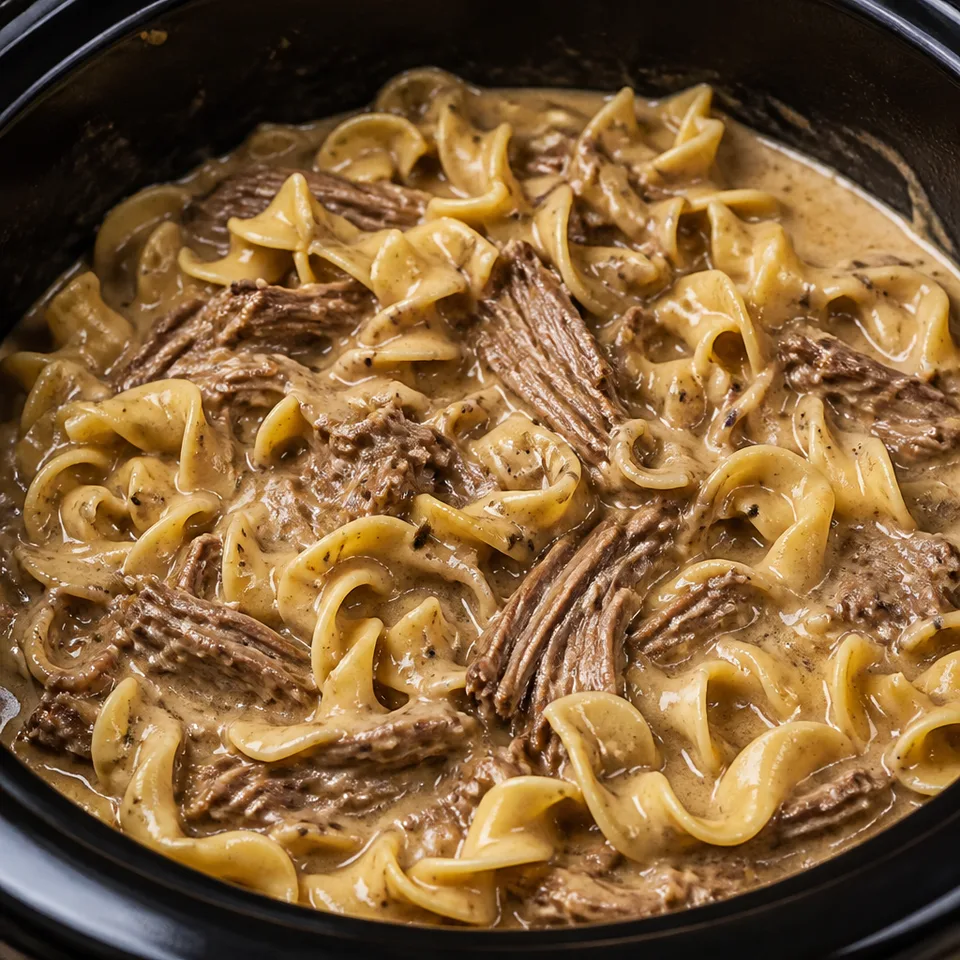 Crock Pot Beef and Noodles — serving inspiration